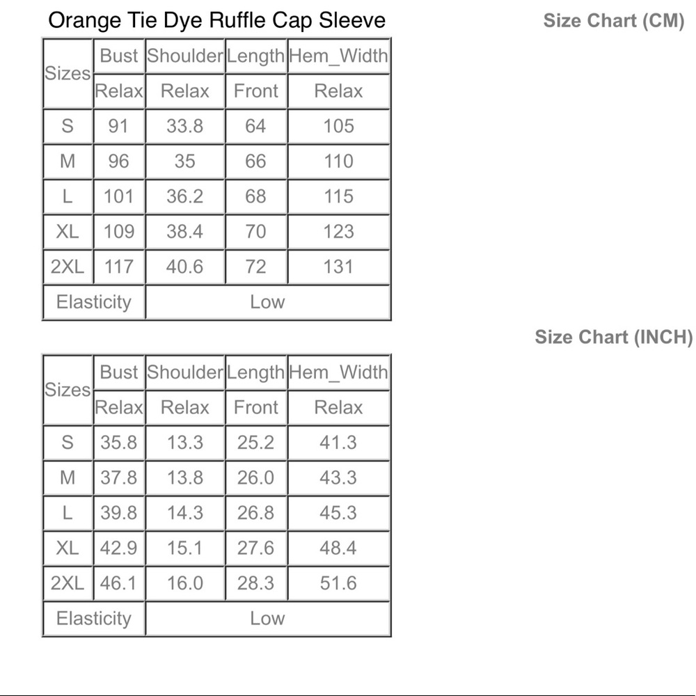 1 left! Orange/Blue Slvless Top w/Ruffles &Pocket! - Picture 4 of 6